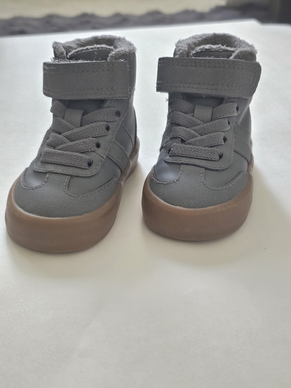 H&M Baby Warm High-Tops with Brown Sole sz 4-5
